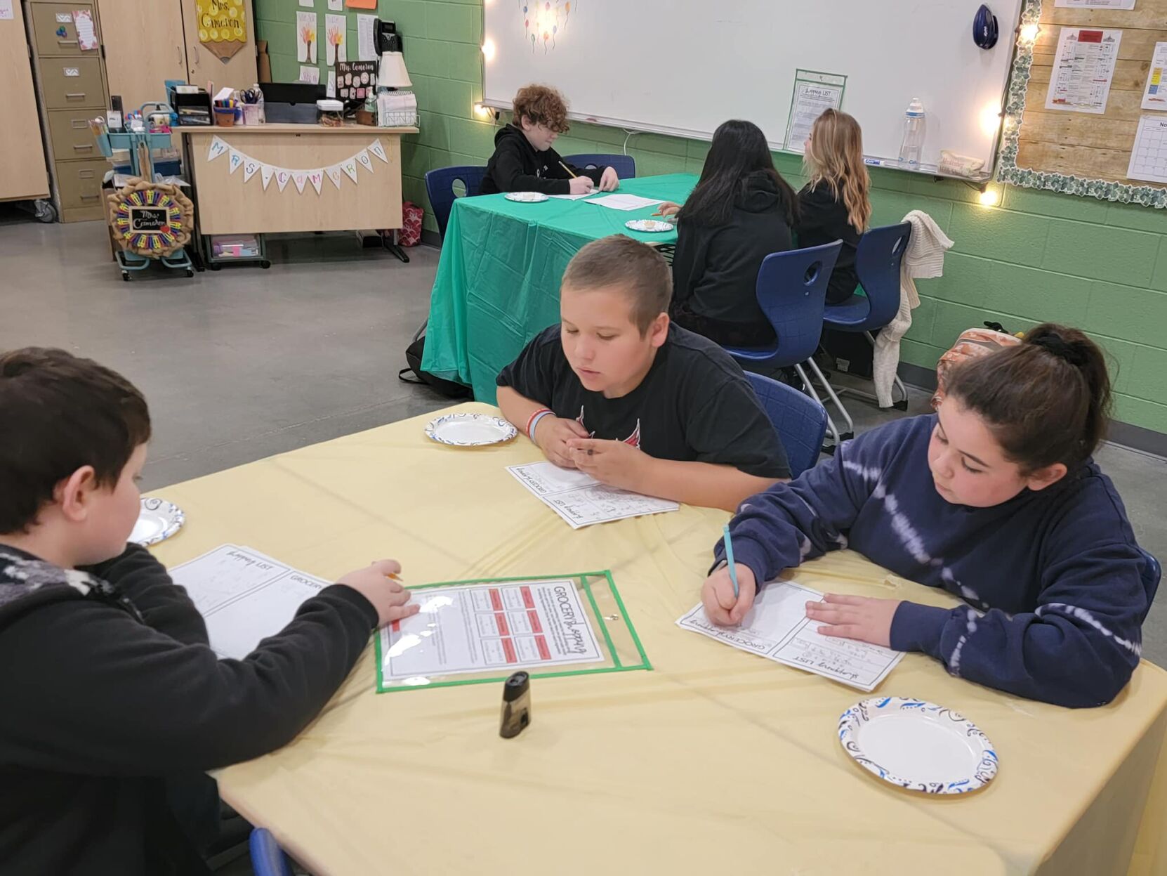 Sixth graders run a bakery for a day